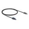 Delock - Netzwerkkabel - HFBR 4503Z (M) zu HFBR 4513Z (M) - 1 m - 2.2 mm - Glasfaser - Simplex - Schwarz