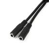 StarTech.com 4 Position to 2x 3 Position 3.5mm Headset Splitter Adapter - Headset-Splitter - 4-poliger Mini-Stecker männlich zu Mini-Stecker weiblich - 20 cm - Schwarz - für P / N: DK30A2DH, DK30CHDDPPD, DK30CHDPPDUE, MST30C2HDPPD, USB3SMDOCK4K, USB3VD