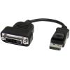 StarTech.com Aktiver DisplayPort auf DVI-D Adpater - DP zu DVI Single Link Konverter (Stecker / Buchse) - 1920x1200 - DisplayPort-Adapter - DisplayPort (M) zu DVI-D (W) - 20 cm - Schwarz - für P / N: DKM30CHDPD, DKM30CHDPDUE, SV231QDPU34K, TB32DP14, TB3C