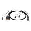 C2G 6ft (1.8m) HDMI to VGA Active Video Adapter Cable - 1080p - Videoadapter - HDMI, Mikro-USB Typ B (nur Strom) zu HD-15 (VGA) männlich - 1.8 m - Schwarz - aktiv, 1080p-Unterstützung, 60 Hz