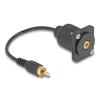 Delock D-Typ Kabel Cinch Stecker zu Buchse schwarz 20 cm