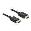 Delock Koaxiales High Speed HDMI Kabel 48 Gbps 8K 60 Hz schwarz 2 m