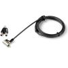 StarTech.com Laptopschloss mit 2m Kabel (mit Schlüssel, für K-Slot, Nano, Wedge Slot, Stahlkabel, Push-to-Lock Taste, Kabelschloss) - Sicherheitskabelschloss - 2.03 m - TAA-konform