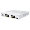 Cisco Business 250 Series CBS250-16P-2G - Switch - L3 - Smart - 16 x 10 / 100 / 1000 (PoE+) + 2 x Gigabit SFP - an Rack montierbar - PoE+ (120 W) - wiederaufbereitet