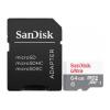 SanDisk Ultra - Flash-Speicherkarte (microSDHC / SD-Adapter inbegriffen) - 64 GB - Class 10 - microSDXC UHS-I