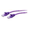 C2G 1ft (0.3m) Cat6a Snagless Unshielded (UTP) Slim Ethernet Network Patch Cable - Purple - Patch-Kabel - RJ-45 (M) zu RJ-45 (M) - 30 cm - 4.8 mm - UTP - CAT 6a - geformt, ohne Haken - lila