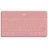 Logitech Keys-To-Go - Tastatur - kabellos - Bluetooth - QWERTY - Pan-Nordic - Blush Pink - für Apple iPad / iPhone / TV