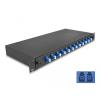 Delock 19 Zoll LWL Spleißbox 12 x LC Duplex OS2 1HE