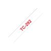 Brother - Weiß, Rot - Rolle (0,9 cm x 7,7 m) 1 Stck. Druckerband - für P-Touch PT-15, PT-20, PT-2000, PT-3000, PT-500, PT-5000, PT-6, PT-8, PT-8E