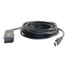 C2G 5m USB 3.0 USB-A Male to USB-A Female Active Extension Cable - USB-Verlängerungskabel - USB Typ A (M) zu USB Typ A (W) - USB 3.0 - 30 V - 5 m - aktiv - Schwarz