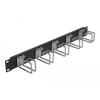 Delock 19 Zoll Kabelmanagement Panel schwarz