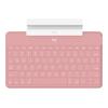 Logitech Keys-To-Go - Tastatur - kabellos - Bluetooth - QWERTZ - Schweiz - Blush Pink - für Apple iPad / iPhone / TV