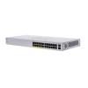 Cisco Business 110 Series 110-24PP - Switch - unmanaged - 12 x 10 / 100 / 1000 (PoE) + 12 x 10 / 100 / 1000 + 2 x Kombi-Gigabit-SFP - an Rack montierbar, Desktop, wandmontierbar - PoE (100 W)