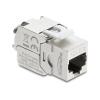 Delock Keystone Modul RJ45 Buchse zu LSA Cat.8.1 geschirmt werkzeugfrei