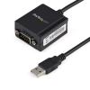 StarTech.com FTDI USB 2.0 auf Seriell Adapter - USB zu RS232 / DB9 Schnittstellen Konverter (COM) - Stecker / Stecker 1,8m - Serieller Adapter - USB - RS-232 - Schwarz