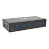 Eaton Tripp Lite series 7-Port USB 3.0 Hub SuperSpeed with Dedicated 2A USB Charging iPad Tablet Metal - Hub - 7 x SuperSpeed USB 3.0 - an DIN-Schiene montierbar, wandmontierbar
