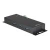 StarTech.com 4 Port USB-C Hub 10 Gbit / s - Metall Industrie USB Typ-C Hub mit 3xUSB-A & 1xUSB-C - ESD - USB-C oder USB-A Host - Eigenstromversorgender montierbarer USB 3.2 / 3.1 Gen 2 Hub (HB31C3A1CME) - Hub - 1 x USB-C + 3 x USB 3.1 - Desktop - AC 110