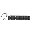 QNAP TL-R1220Sep-RP - Festplatten-Array - 12 Schächte (SATA-600 / SAS-3) - SAS 12Gb / s (extern) - Rack - einbaufähig - 2U