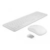 Delock USB Tastatur und Maus Set 2,4 GHz kabellos weiß