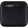 Crucial X6 - SSD - 1 TB - extern (tragbar) - USB 3.1 Gen 2 (USB-C Steckverbinder) - Schwarz