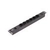 APC Easy Basic Rack PDU EPDU1010B-SCH - Stromverteilungseinheit (Rack - einbaufähig) - Wechselstrom 200-240 V - 1-phasig - Eingabe, Eingang IEC 60320 C14 10A - Ausgangsanschlüsse: 7 (IEC C14, 6 x CEE 7 / 4) - 1U - 48.3 cm (19") - 2.5 m Schnur