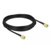 Delock Antennenkabel SMA Stecker zu SMA Stecker LMR / CFD100 5 m low loss