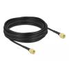 Delock Antennenkabel SMA Stecker zu SMA Stecker LMR / CFD100 10 m low loss