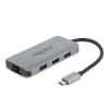 Delock USB 3.2 Gen 1 Hub mit 4 Ports und Gigabit LAN und PD
