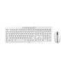 CHERRY STREAM DESKTOP RECHARGE - Tastatur-und-Maus-Set - kabellos - 2.4 GHz - QWERTY - US mit Euro-Symbol - Tastenschalter: CHERRY SX - Pale Gray
