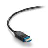 C2G 50ft (15.2m) C2G Performance Series High Speed HDMI Active Optical Cable (AOC) - 4K 60Hz Plenum Rated - High Speed - HDMI-Kabel - HDMI männlich zu HDMI, 24 pin USB-C - 15.24 m - Schwarz - Active Optical Cable (AOC), unterstützt 4K 60 Hz (4096 x 2