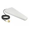 Delock LTE Antenne SMA Stecker 9 - 11 dB direktional mit Anschlusskabel (RG-58, 5 m) weiß outdoor