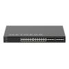 NETGEAR AV Line M4350-24X8F8V - Switch - L3 - managed - 24 x 100 / 1000 / 2.5G / 5G / 10GBase-T (PoE++) + 8 x 10Gb Ethernet SFP+ + 8 x 25 Gigabit SFP28 - Luftstrom von vorne nach hinten - an Rack montierbar - PoE++ (290 W)