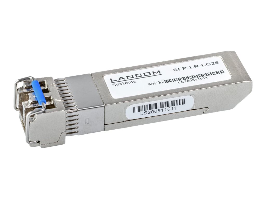 LANCOM SFP-LR-LC25 - SFP28 Empfängermodul - 25 Gb optisch - 25GBase-LR - LC Single-Modus - bis zu 10 km - 1310 nm (Packung mit 10)