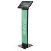 Compulocks iPad Pro M4 13" (2024), Apex Enclosure Brandable Floor Stand - Befestigungskit (Aufstellung, Gehäuse) - für Tablett - Branding-fähig - verriegelbar - Metall, Polypropylen - Schwarz - Bildschirmgröße: 33.02 cm (13") - Bodenaufstellung - für