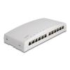 Delock Mini Desktop Patchpanel 12 Port Cat.6A grau