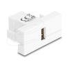Delock Easy 45 Modul USB 2.0 Typ-A Buchse zu USB 2.0 Typ-B Buchse weiß