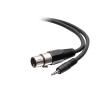 C2G 18in 3.5mm TRS 3 Position Balanced to XLR Cable - M / F - Headset-Kabel - mini-phone stereo 3.5 mm männlich zu XLR3 weiblich - 46 cm - Schwarz