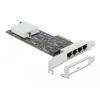 Delock PCI Express x4 Karte auf 4 x 2,5 Gigabit LAN RTL8125