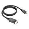 Eaton Tripp Lite Series DisplayPort 1.2 to HDMI Adapter Cable (DP with Latches to HDMI M / M), 4K, 3 ft. (0.9 m) - Adapterkabel - DisplayPort männlich zu HDMI männlich - 91 cm - Schwarz - 4K Unterstützung