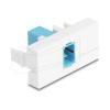 Delock - Easy 45 - Einrastmodul - SC Single-Mode - einfach - Aquamarin, weiß