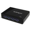 StarTech.com 4 Port SuperSpeed USB 3.0 Hub - Schwarz - Hub - 4 x SuperSpeed USB 3.0 - Desktop
