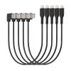 Kensington Charge & Sync USB-C Cable (5-pack) - USB-Kabel - USB (M) gewinkelt zu 24 pin USB-C (M) gerade - USB 2.0 - 20 V - 3 A - 32.7 cm - Schwarz (Packung mit 5)