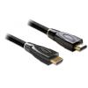 Delock High Speed HDMI with Ethernet - HDMI-Kabel mit Ethernet - HDMI männlich zu HDMI männlich - 2 m - Anthrazit
