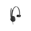 HP Poly Mission 415 - Mission 400 Series - Headset - On-Ear - kabelgebunden - aktive Rauschunterdrückung - USB-A, USB-C - Schwarz - Zoom-zertifiziert, Zertifiziert für Microsoft Teams, Google Meet-zertifiziert, Works With Chromebook Certified