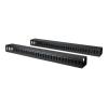 StarTech.com Vertikaler Kabelordner mit Finger Duct - 0U - 1,8m - Rack Kabelmanager - Kabel - Organizer - 1.83 m - Schwarz - 40U - für P / N: RK2537BKM, RK4242BK24, RK4242BK30