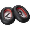 Poly - Ohrpolster für Bluetooth-Headset - Kunstleder - Schwarz (Packung mit 2) - Replaces Poly SKU 215694-01