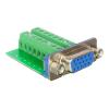 Delock - VGA-Adapter - HD-15 (VGA) (W) zu Klemmleiste