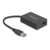 Delock - Netzwerkadapter - USB 3.0 - Gigabit SFP x 1 - Schwarz