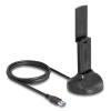 Delock - Netzwerkadapter - USB 3.0 - Wi-Fi 6E - Schwarz