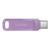 SanDisk Ultra Dual Drive Go - USB-Flash-Laufwerk - 64 GB - USB 3.2 Gen 1 / USB-C - Lavendel